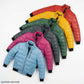 Leather Quilted Bomber with Contrast Ribbing